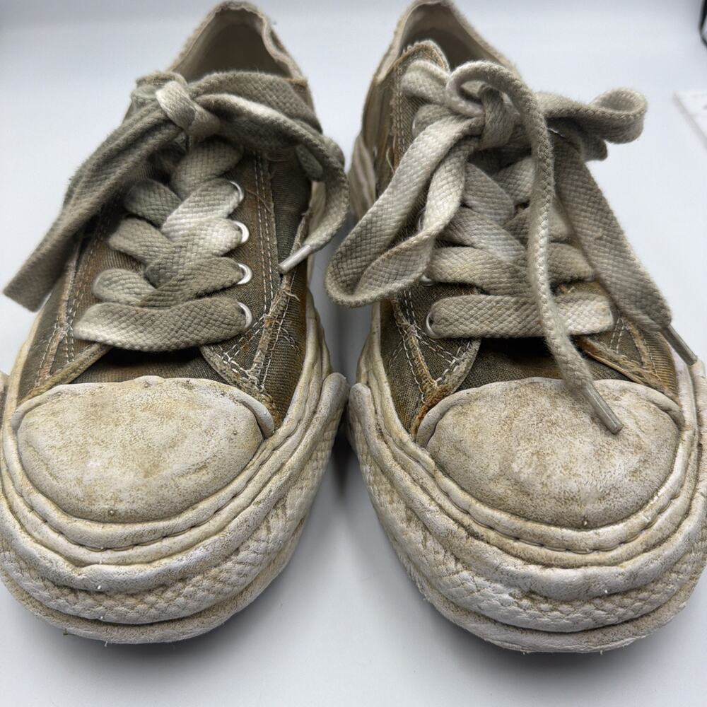 Size 8 M - Mihara Yasuhiro Peterson 23 Washed Denim Low Green